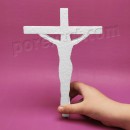 cristo cruz crucifijo semana santa porexpan poliespan corcho blanco
