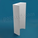 molde medio vaciado columna porexpan poliespan corcho blanco porex poliestireno expandido